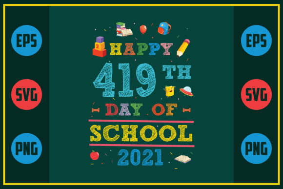 Celebrating 419 Days of School with a Unique Embroidery Design