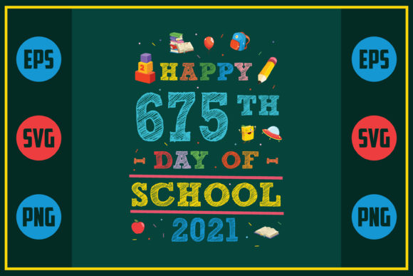 Celebrating 675 Days of School with Embroidery
