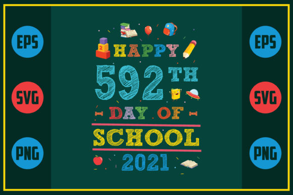 Happy 592th Day of School 2021: A Unique Embroidery Design