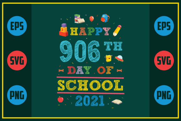 Happy 906th Day of School 2021: A Unique Embroidery Design
